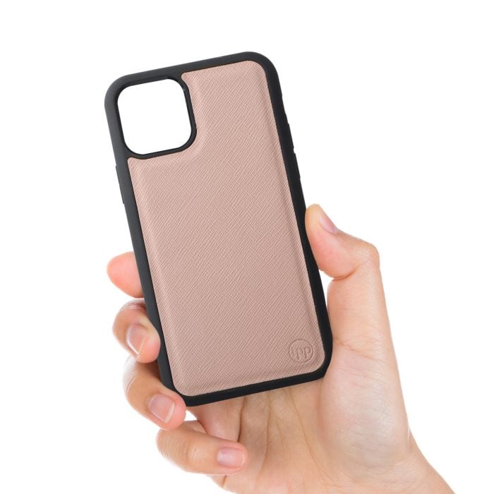 iPhone 11 Pro Max Saffiano Leather Case - Nude