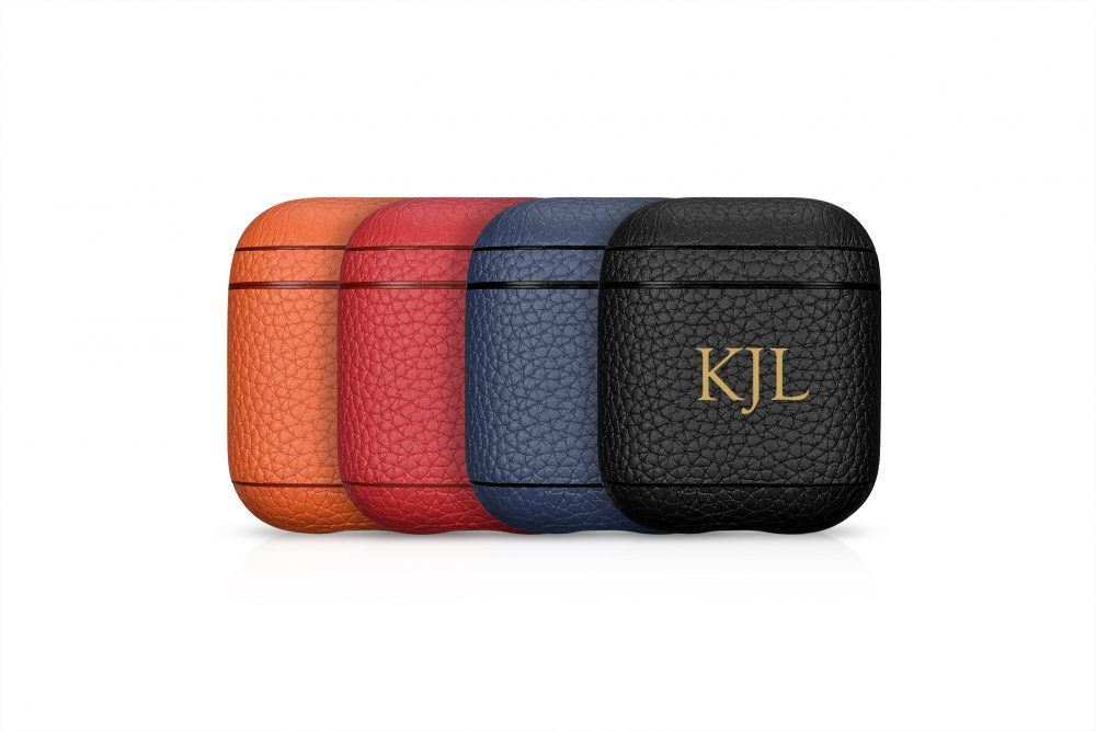 AirPods Leather Case- Grain Orange - The Personal Print