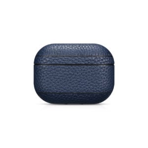 AirPods Pro Leather Case- Grain Navy Blue