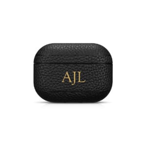 AirPods Pro Leather Case- Grain Black