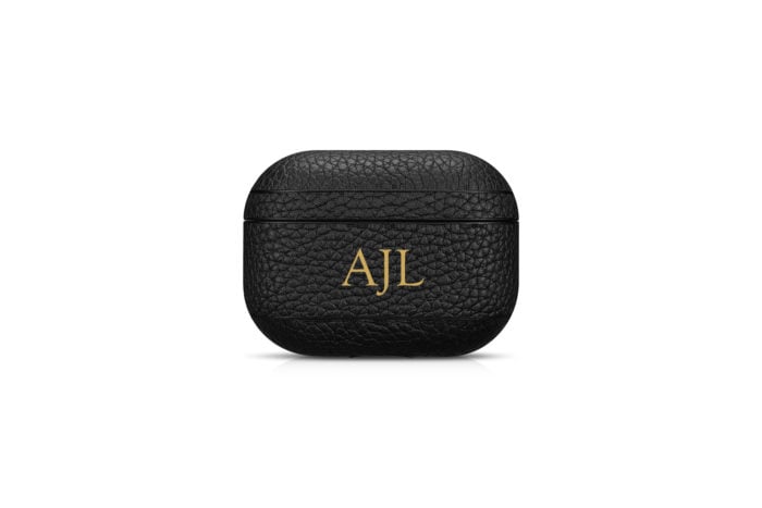 AirPods Pro Leather Case- Grain Black