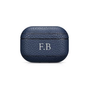 AirPods Pro Leather Case- Grain Navy Blue