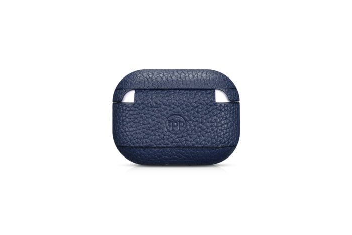 AirPods Pro Leather Case- Grain Navy Blue