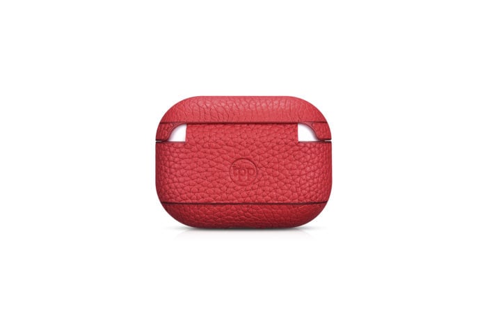 AirPods Pro Leather Case- Grain Red