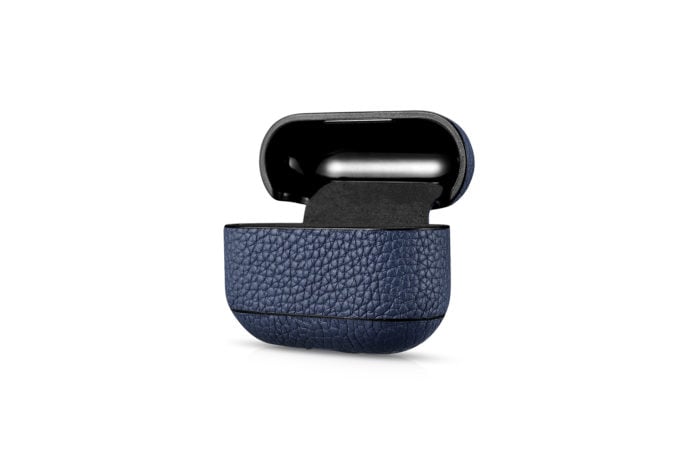 AirPods Pro Leather Case- Grain Navy Blue