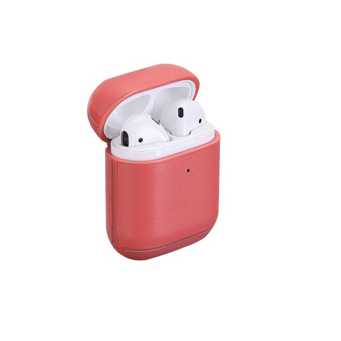 AirPods Leather Case- Peach