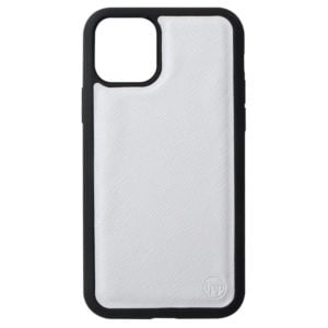 iPhone 11 Pro Saffiano Leather Case - White