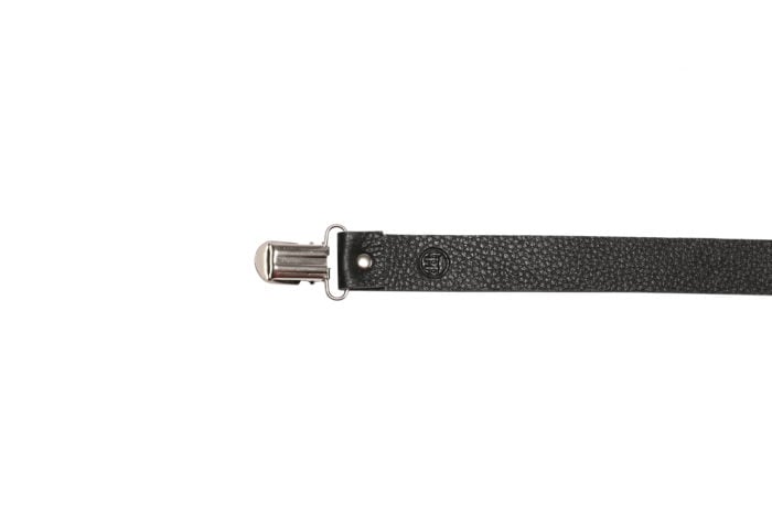 Leather Dummy Baby Strap- Black