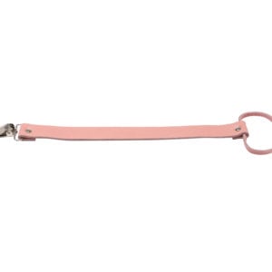 Leather Dummy Baby Strap- Pink