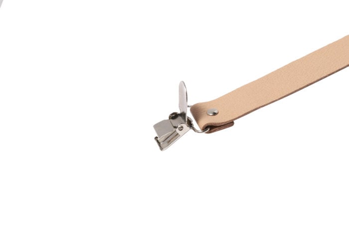 Leather Dummy Baby Strap- Nude