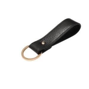 Leather Keychain- Black