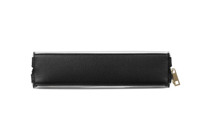Clear Cosmetic Case Large- Black