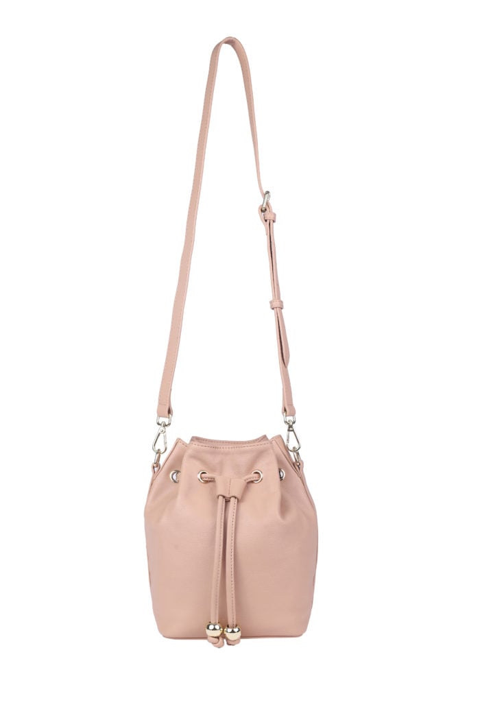 BUCKET BAG Lederhandtasche Nude