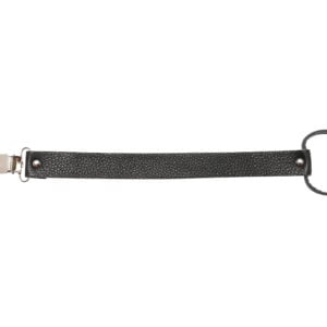 Leather Dummy Baby Strap- Black