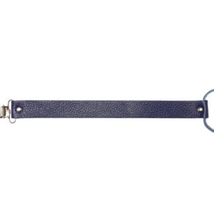 Leather Dummy Baby Strap- Blue