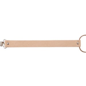 Leather Dummy Baby Strap- Nude