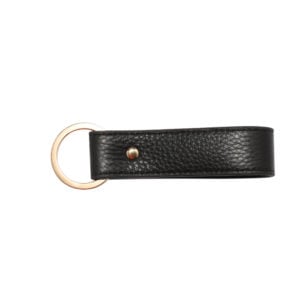 Leather Keychain- Black