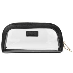 Clear Cosmetic Case Small- Black