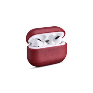 AirPods Pro Leather Case- Red