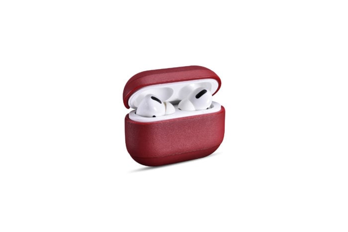 AirPods Pro Leather Case- Red