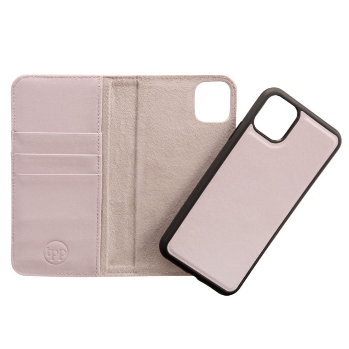 iPhone 11 Leather Wallet Case- Purple