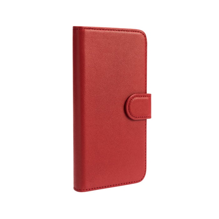 iPhone 11 Leather Wallet Case- Red