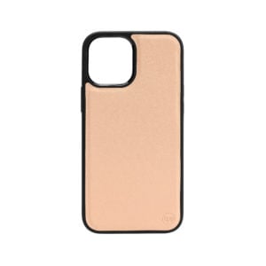 iPhone 12 Nappa Leather Case - Nude