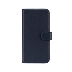 iPhone 12 Leather Wallet Case- Blue