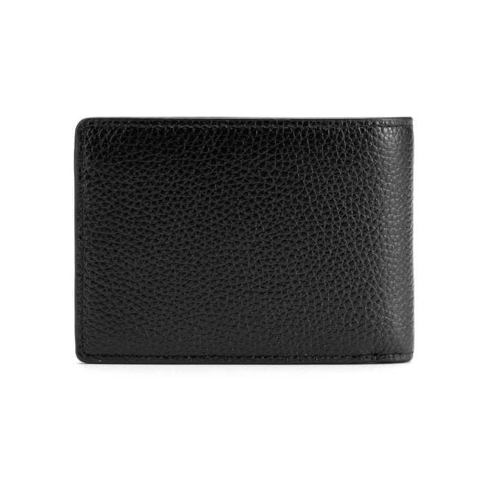 Bi-Fold Leather Wallet- Grain Black