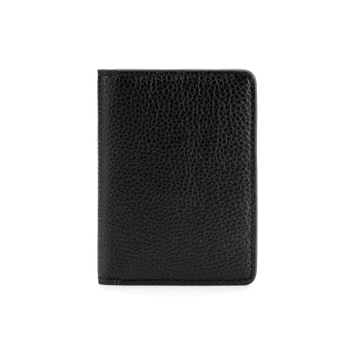 Compact Wallet- Grain Black