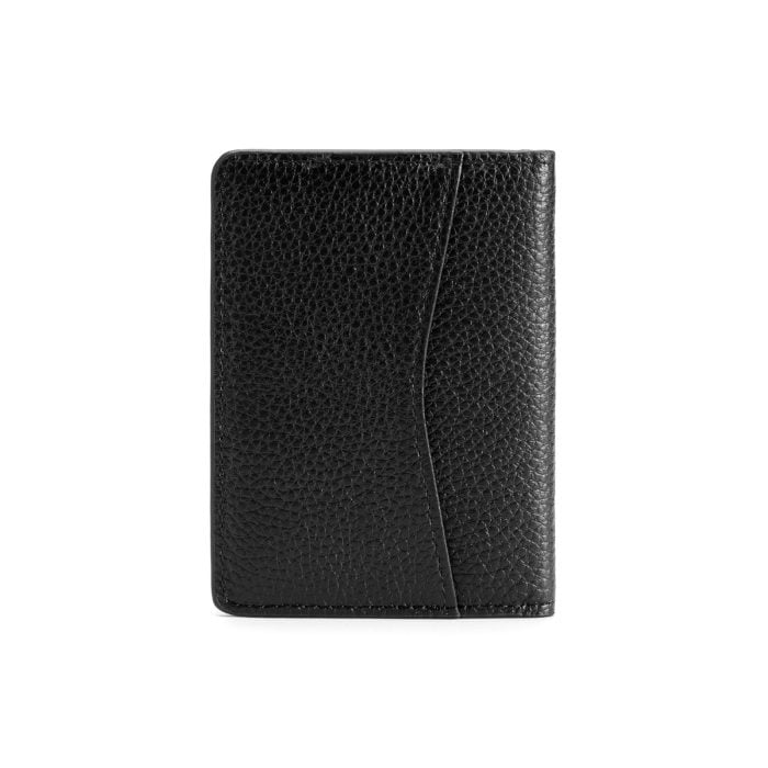 Compact Wallet- Grain Black