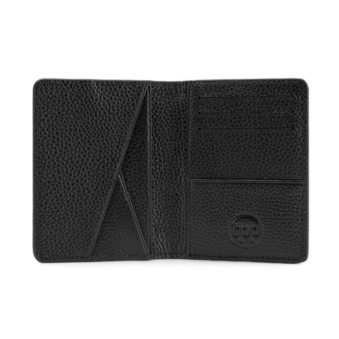 Compact Wallet- Grain Black