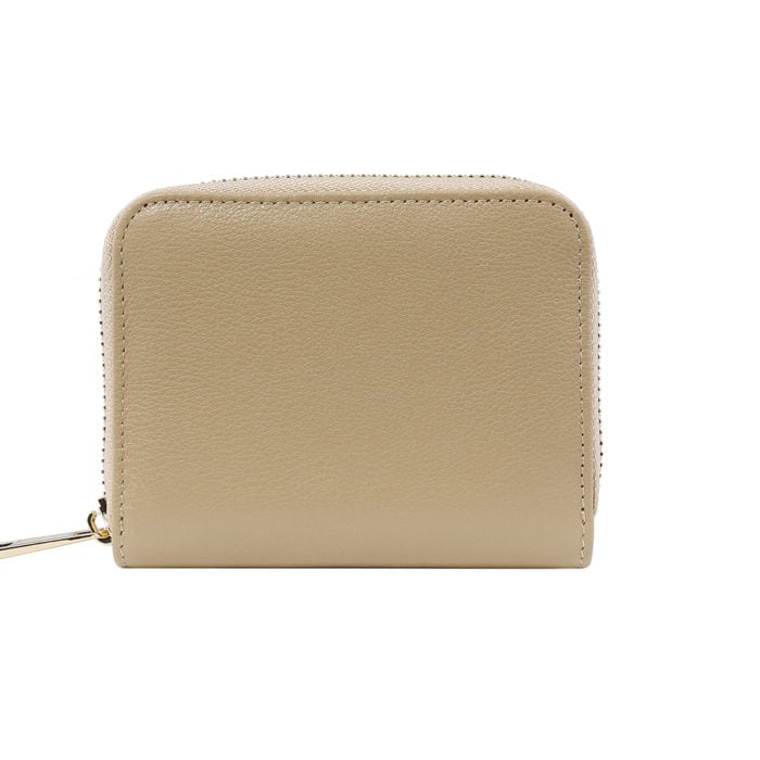 Compact Zip Wallet- Nude