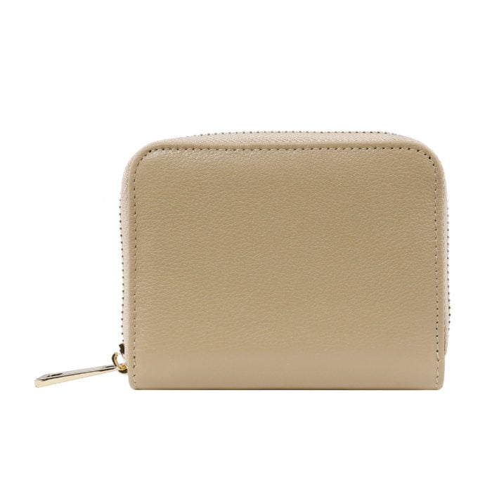 Compact Zip Wallet- Nude