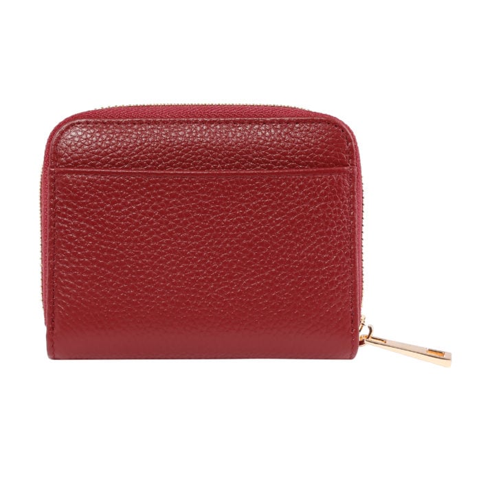 Compact Zip Wallet- Red