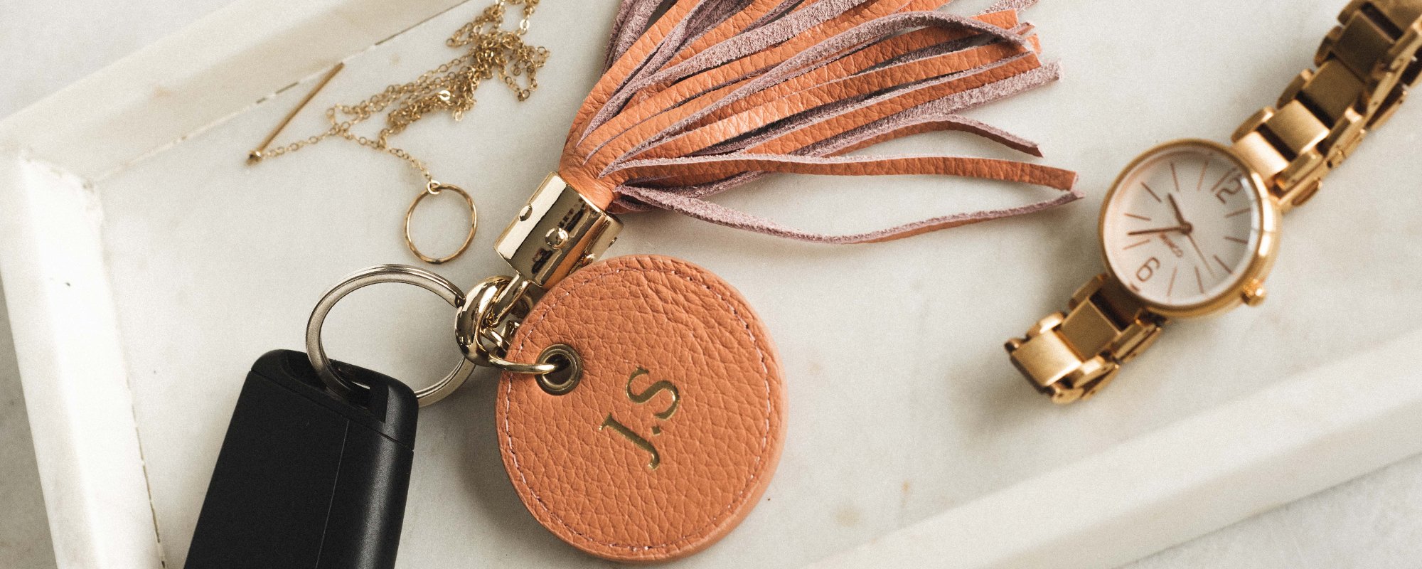 Personalised Leather Keyrings