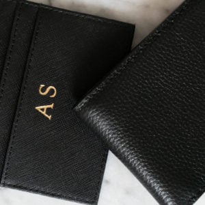 Passport Holder- Grained Black