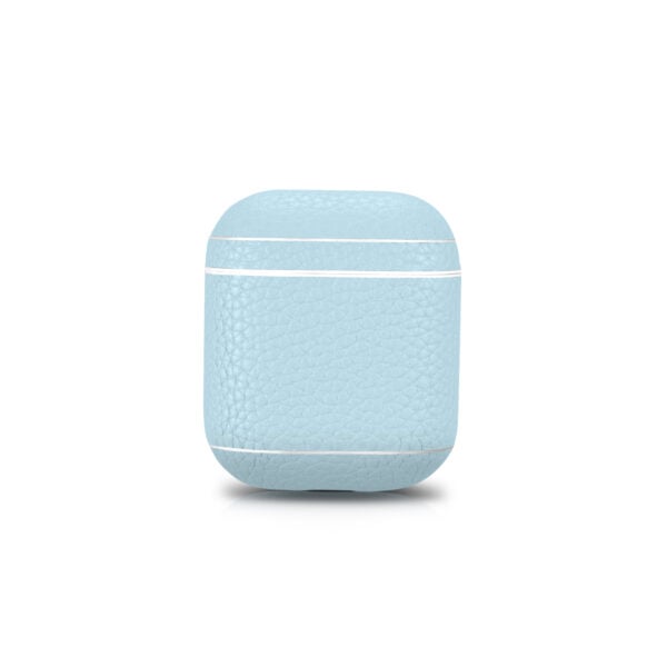 AirPods Leather Case- Grain Aqua