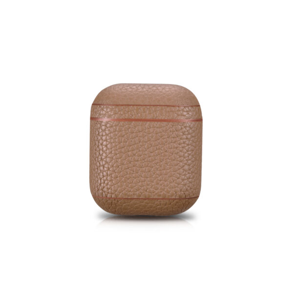 AirPods Leather Case- Grain Brown