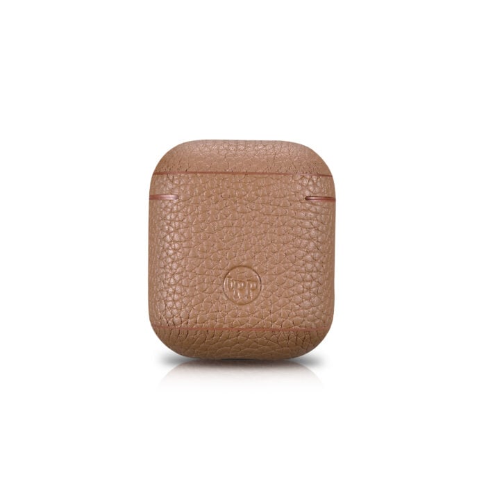 AirPods Leather Case- Grain Brown