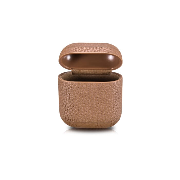 AirPods Leather Case- Grain Brown