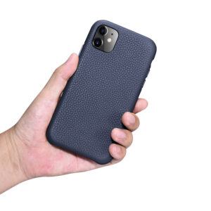 iPhone 11 Full Wrap Case - Grain Navy Blue