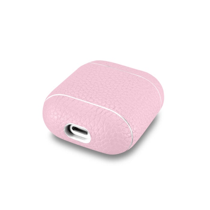 AirPods Leather Case- Grain Pink