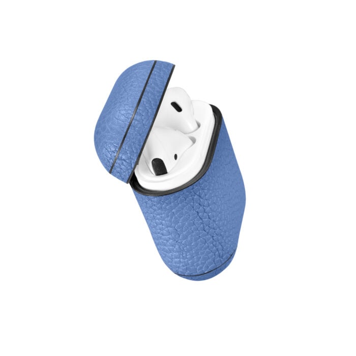 AirPods Leather Case- Grain Blue