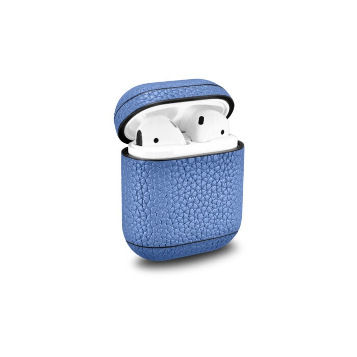 AirPods Leather Case- Grain Blue