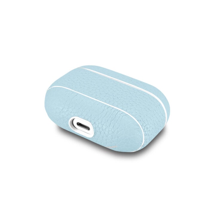 AirPods Pro Leather Case- Grain Aqua