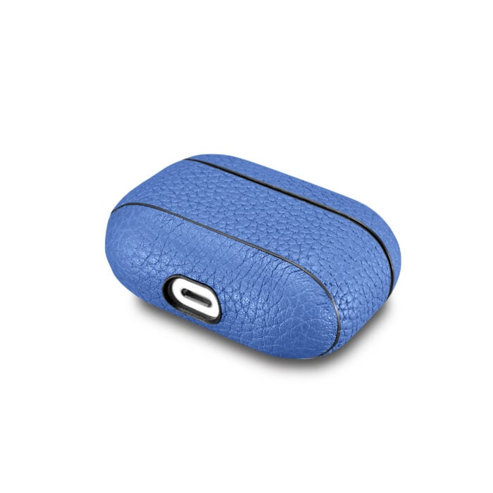 AirPods Pro Leather Case- Grain Blue