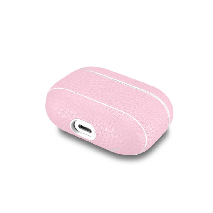 AirPods Pro Leather Case- Grain Pink