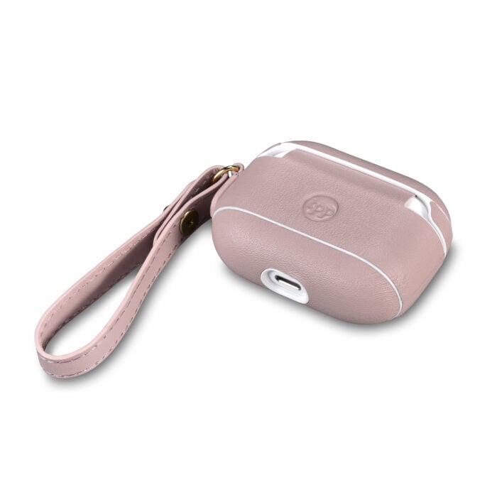 AirPods Pro Leather Case with Strap- Blush Nude