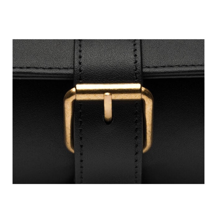 Watch Case- Black (Gold Hardware)